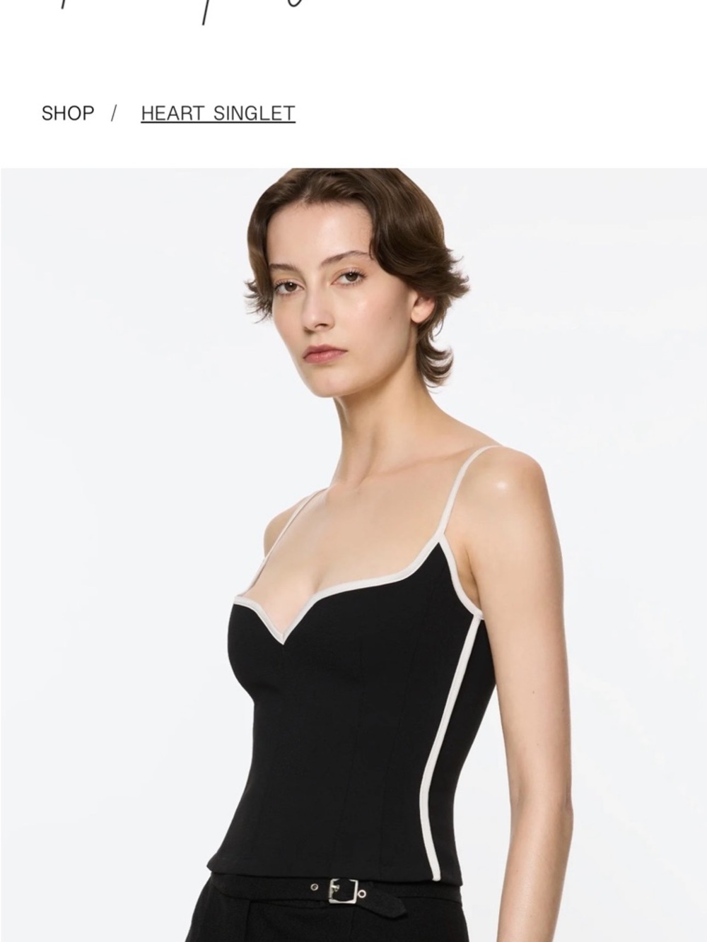 Paris Georgia Black Cami Singlet size Small - Picture 7 of 11